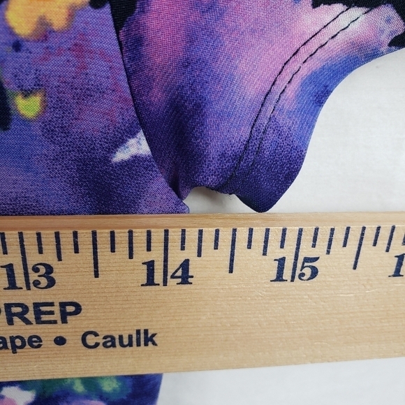 Lauren Ralph Lauren Multicolored Floral Dress Sz XS - Picture 8 of 9